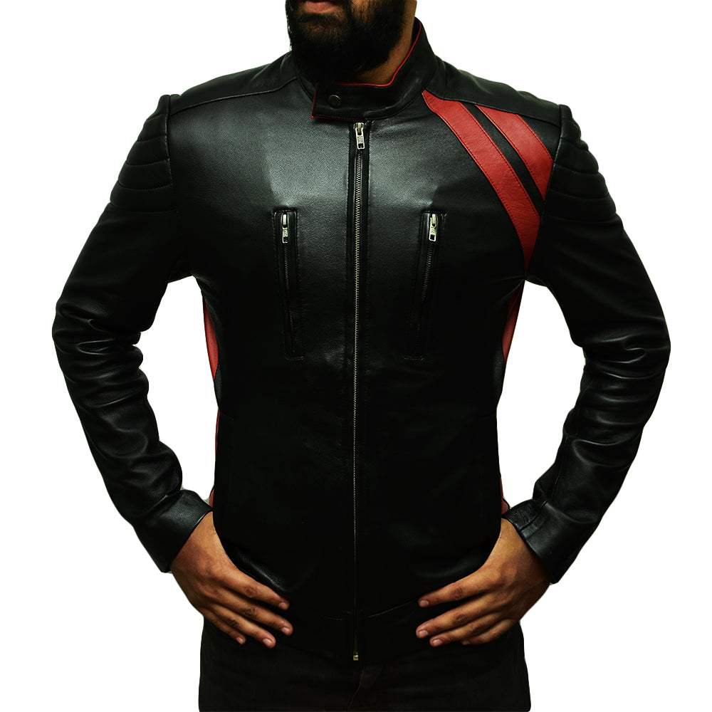 Black Stylish Slim Fit Leather Jacket
