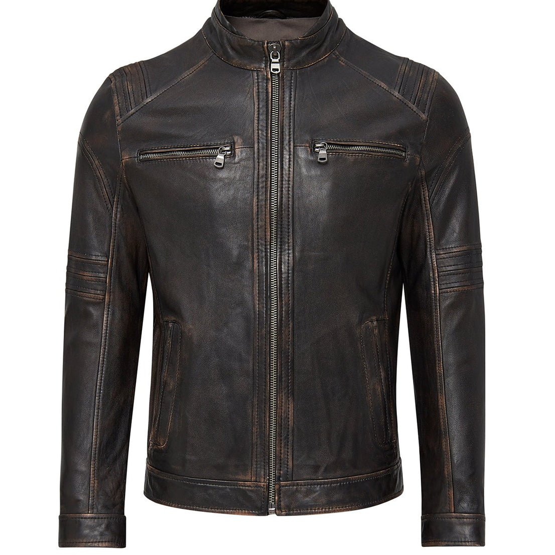 Bronze Leather Jacket For Men