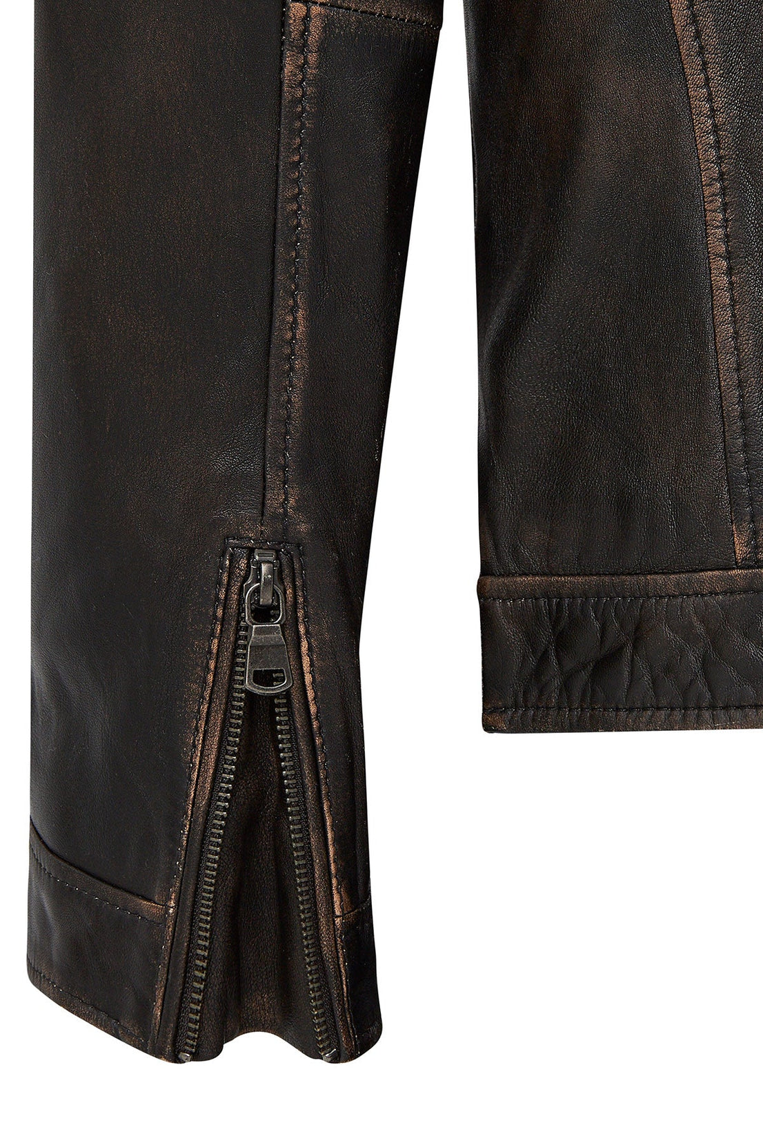 Kobe Bronze Leather Jacket For Men