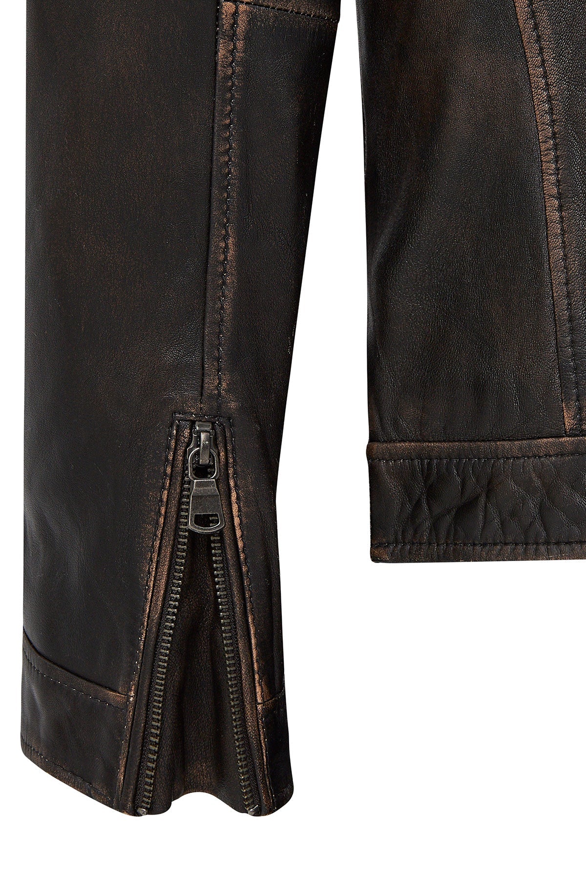 Kobe Bronze Leather Jacket For Men