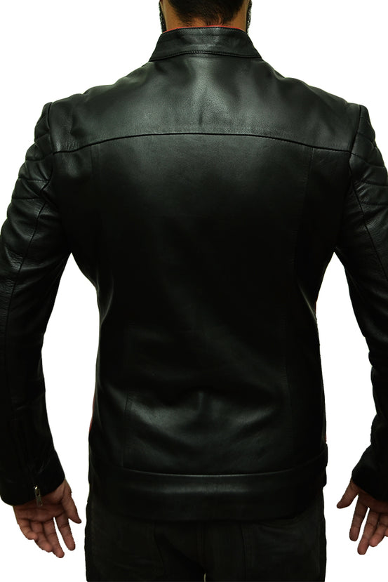 Black Stylish Slim Fit Leather Jacket