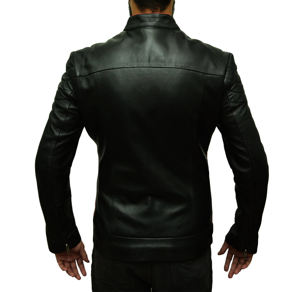 Black Stylish Slim Fit Leather Jacket