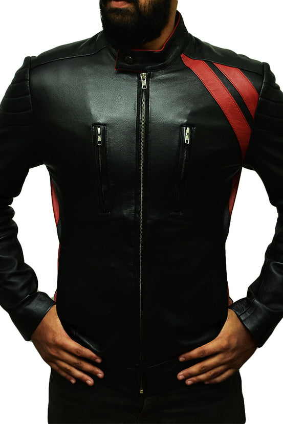 Black Stylish Slim Fit Leather Jacket