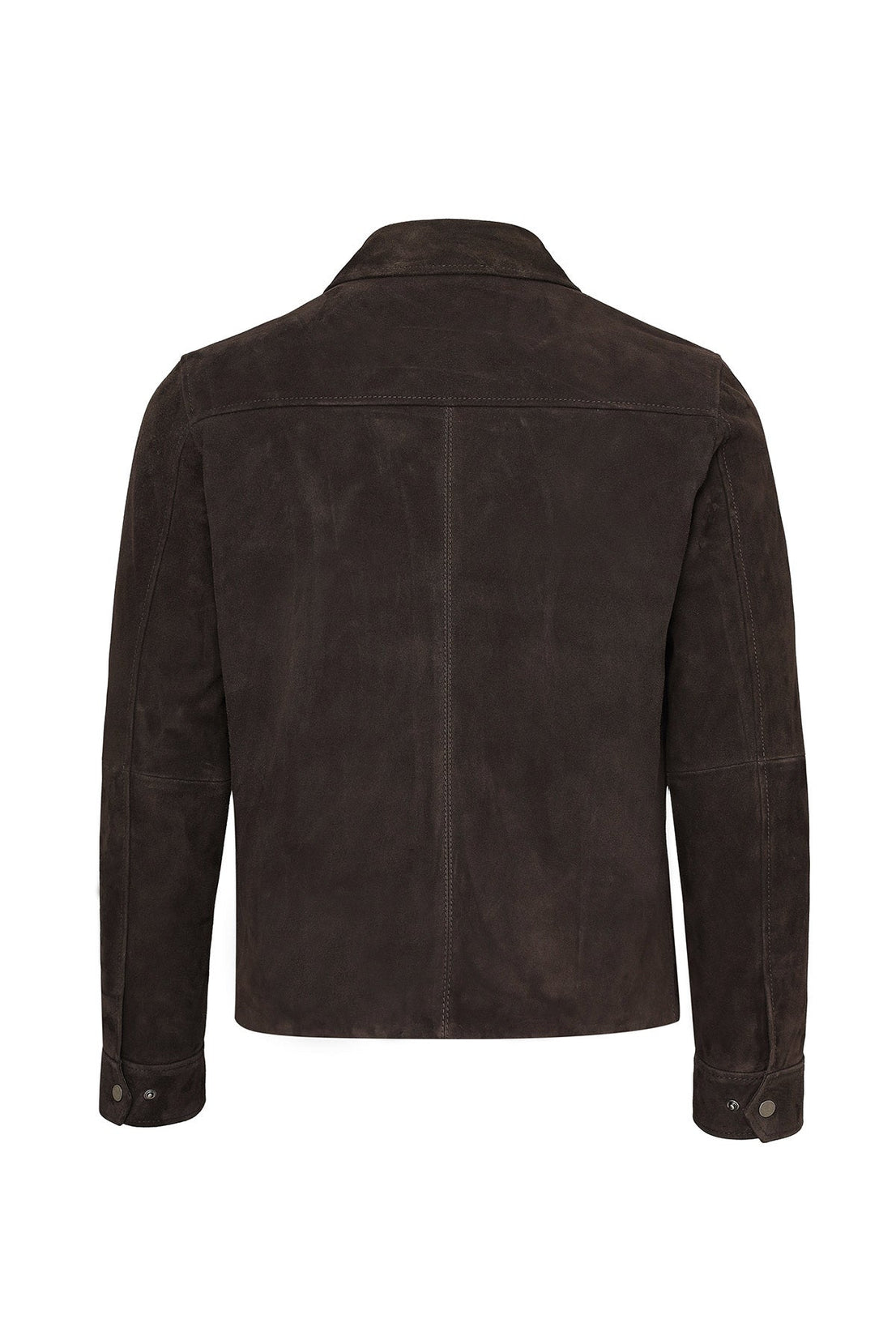 Morata Brown Nubuck Leather Jacket For Men