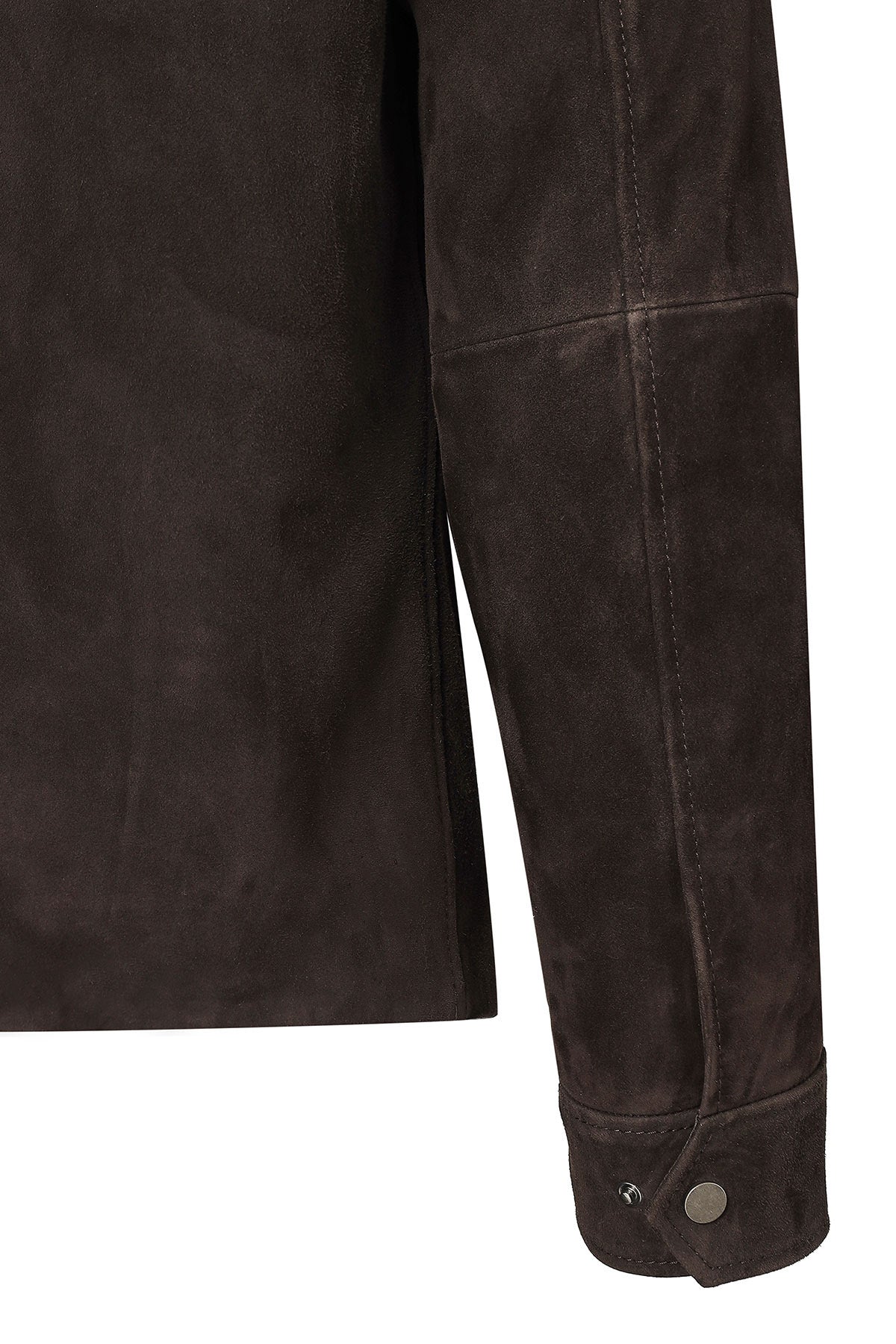 Morata Brown Nubuck Leather Jacket For Men