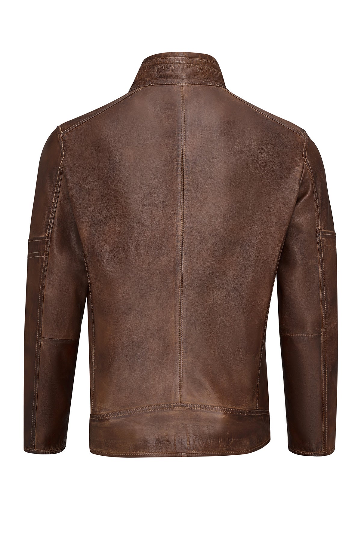Mbappe Brown Leather Jacket For Men