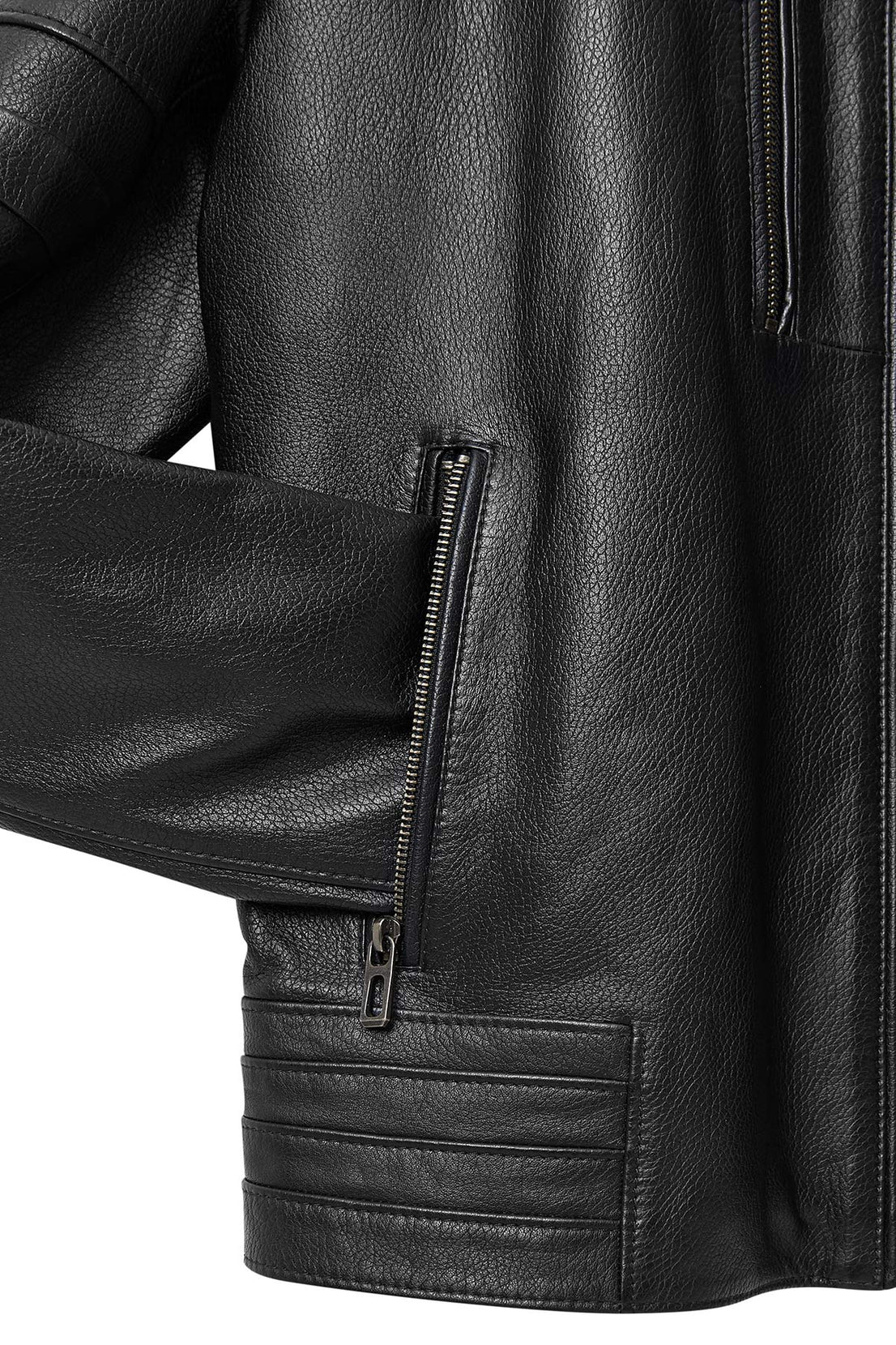 Howard Black Leather Jacket For Men