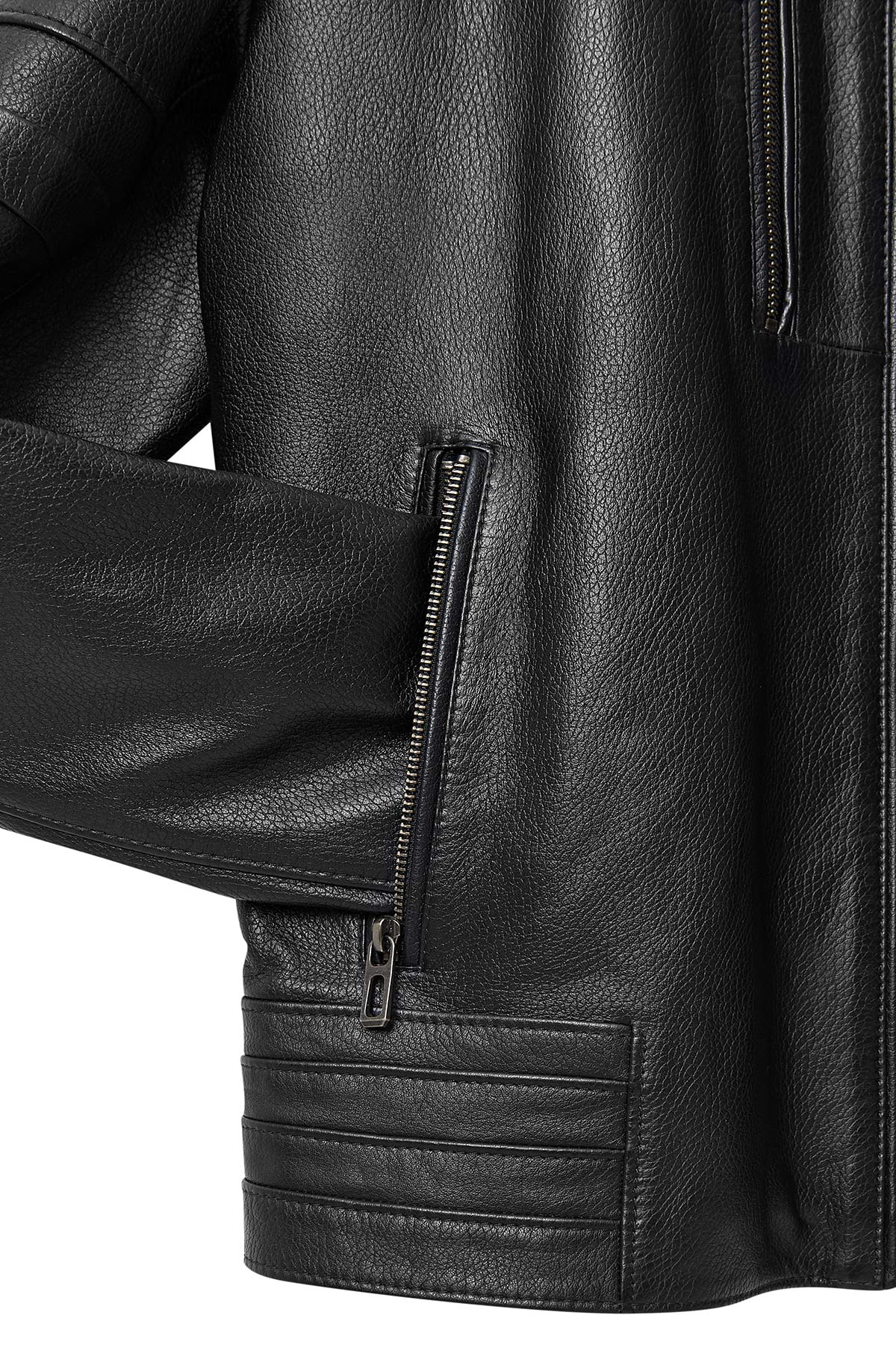 Howard Black Leather Jacket For Men