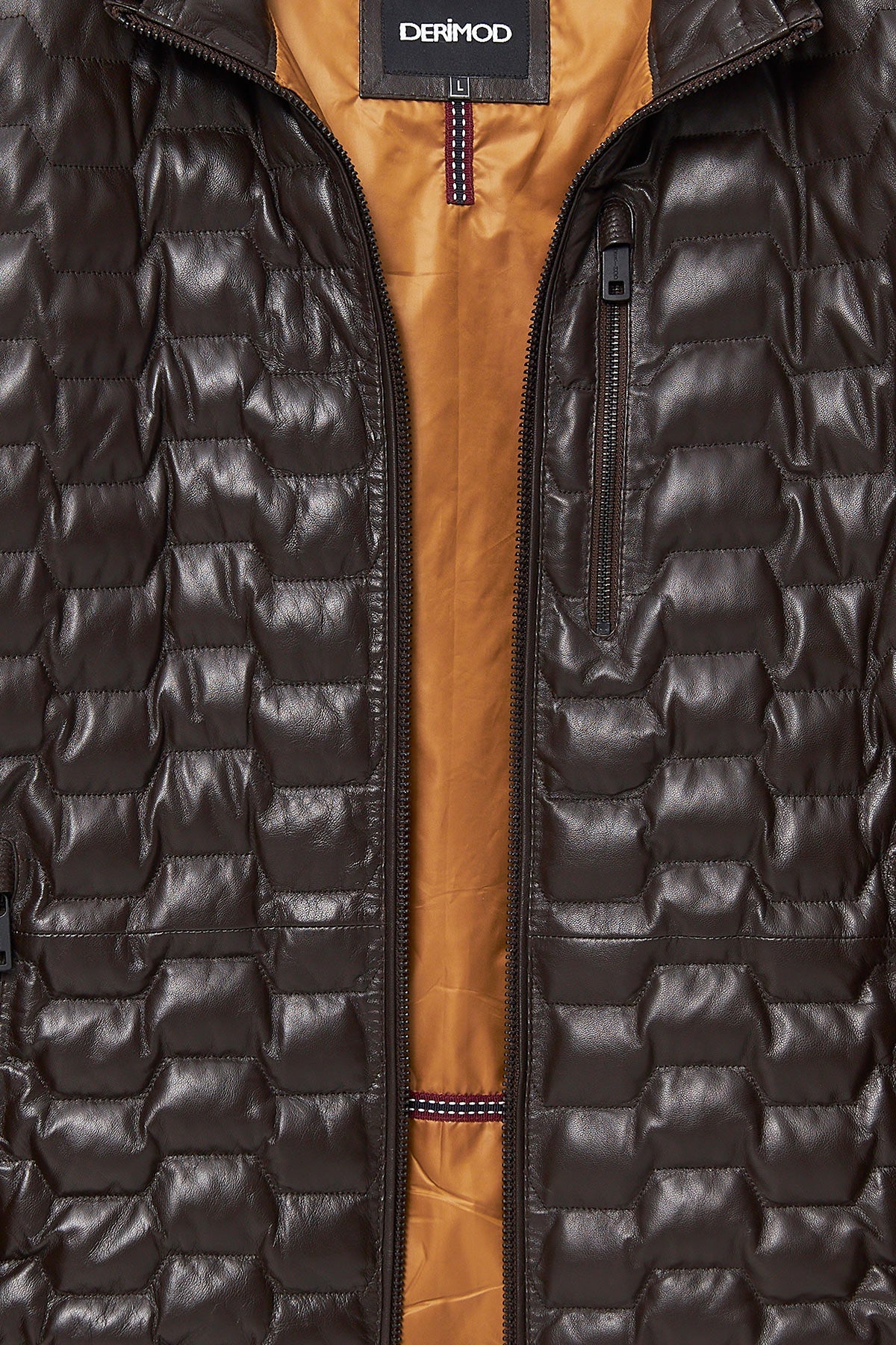 Silva Brown Hooded Leather Jacket For Men