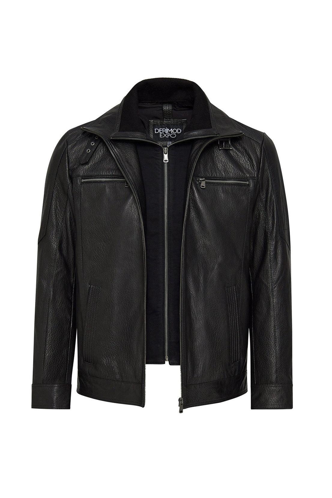 Mateo Black Leather Jacket For Men