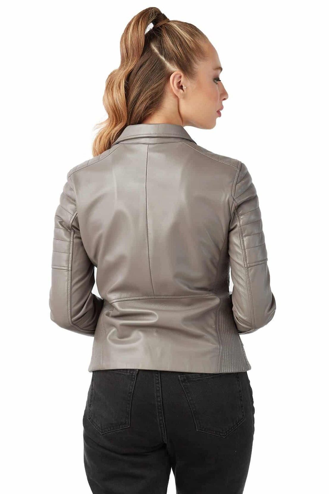 Amber Taube Stylish Leather Jacket For Women