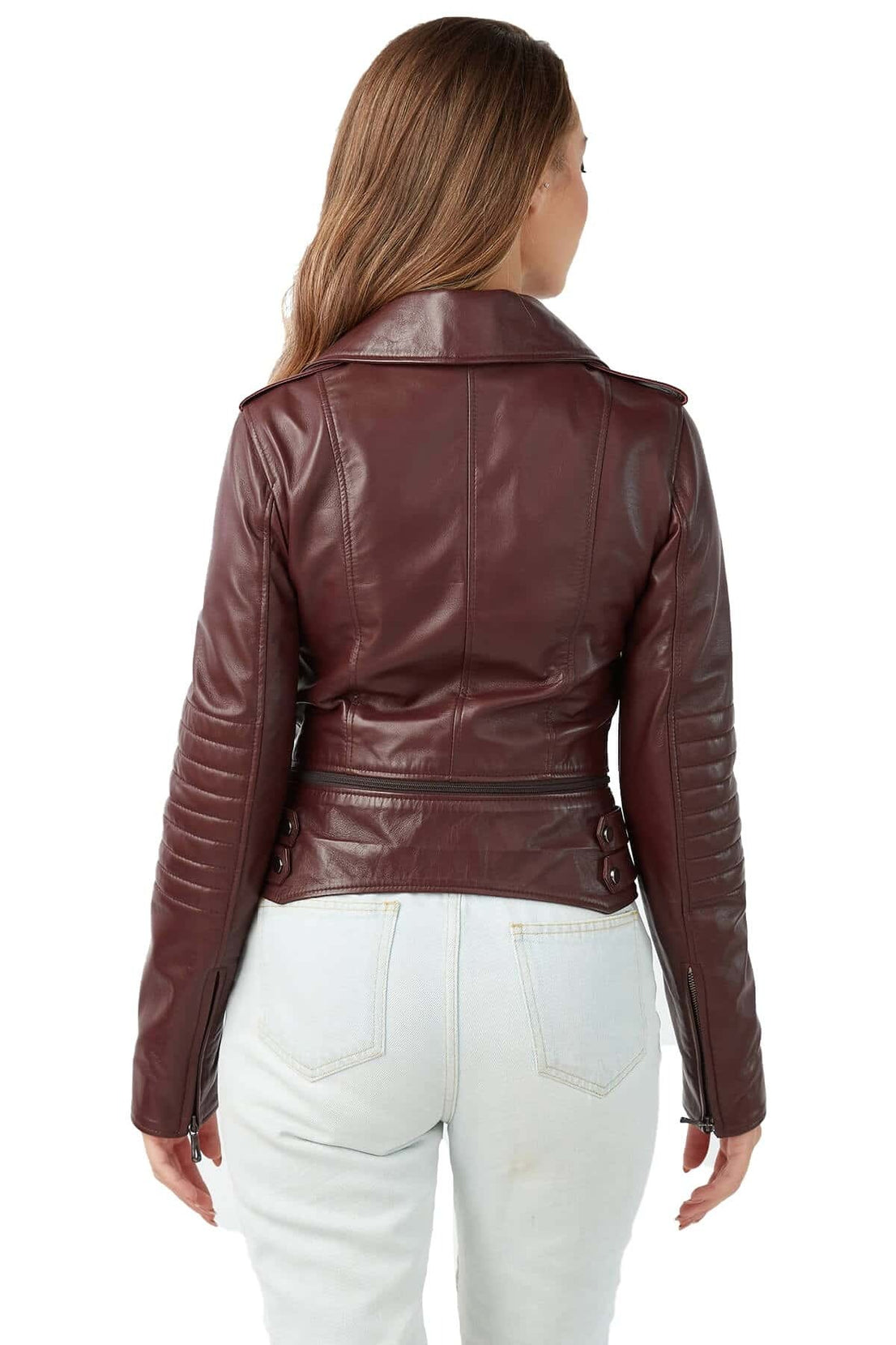 Liliana Brown Stylish Leather Jacket For Women