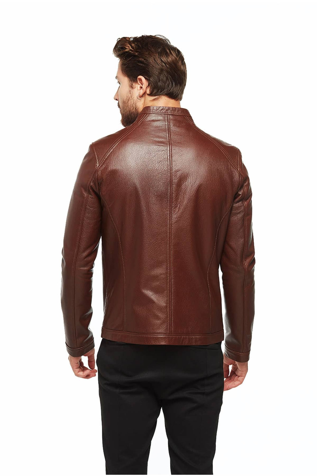 Jose Brown Classic Leather Jacket For Men