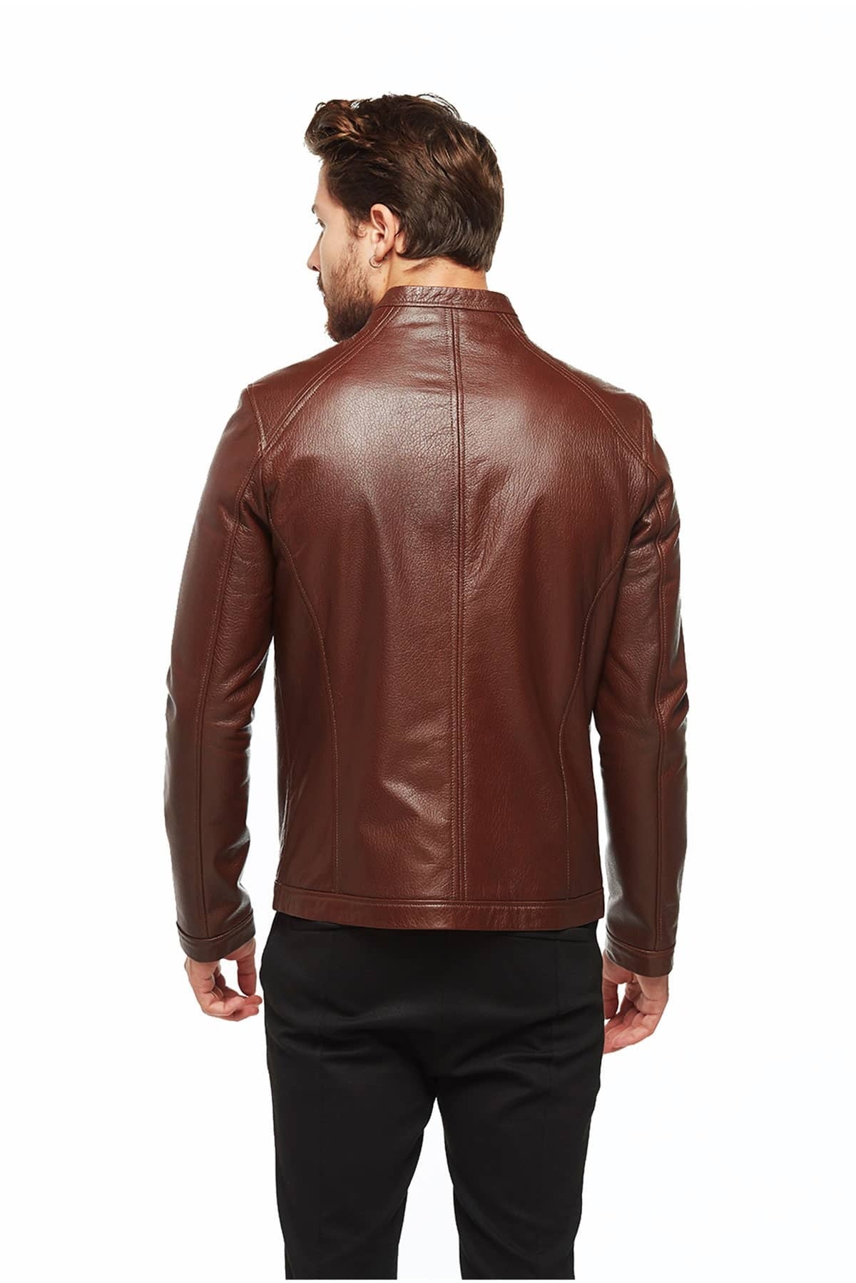 Jose Brown Classic Leather Jacket For Men