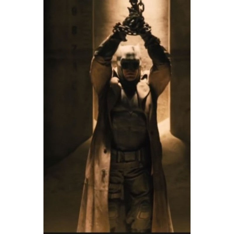 Batman vs Superman Tan Jacket Trench Coat | Leather Long Trench Coat