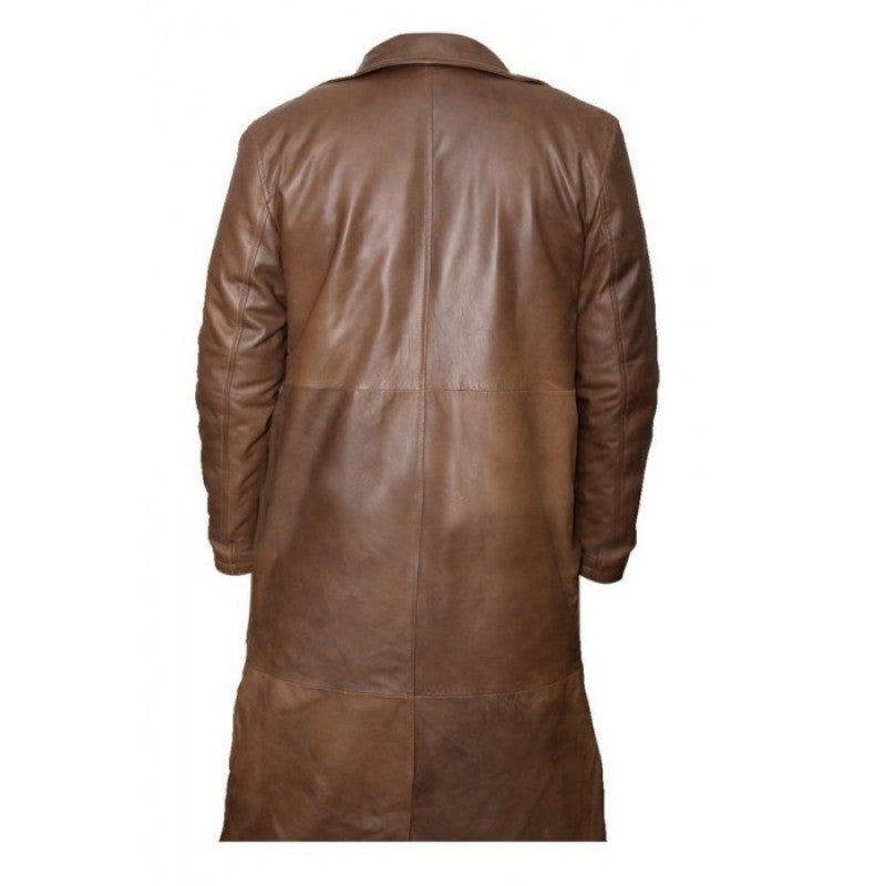 Batman vs Superman Tan Jacket Trench Coat | Leather Long Trench Coat