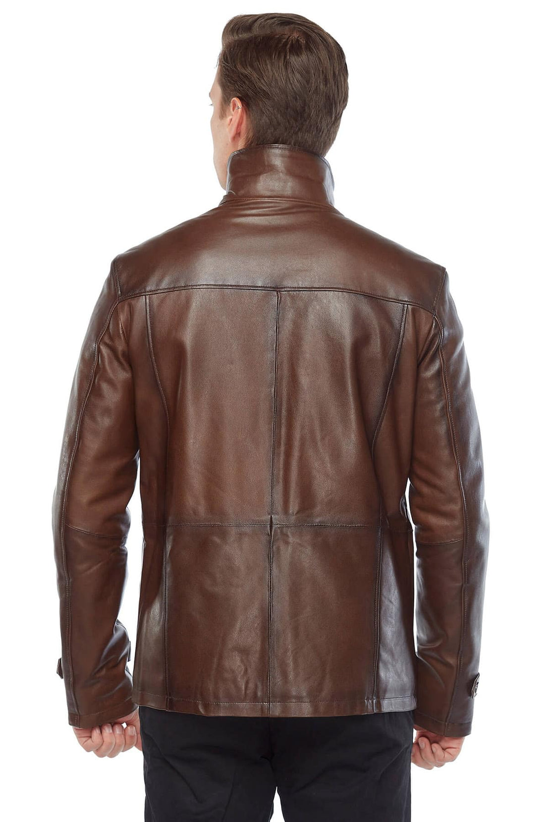 Arthur Brown Classic Leather Jacket For Men