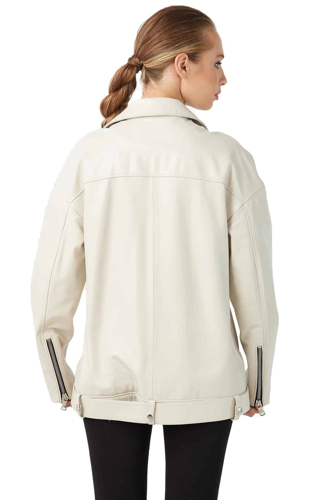 Monserrat Stylish Leather Coat For Women