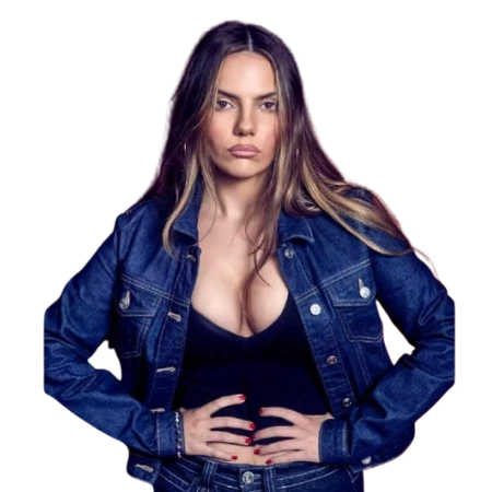 Dafne Keen Blue Denim Jacket