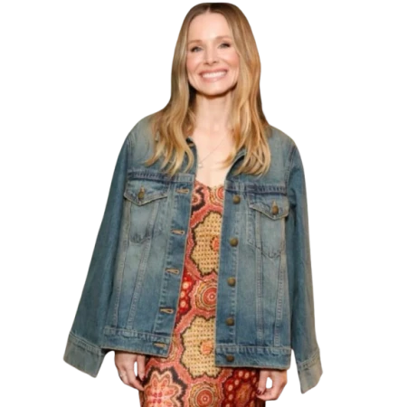 Kristen Bell Denim Blue Jacket