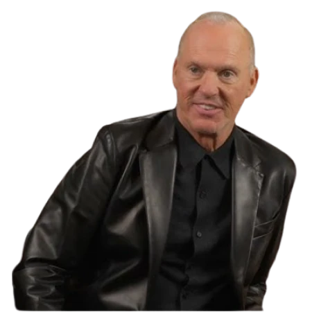 Michael Keaton Black Leather Jacket