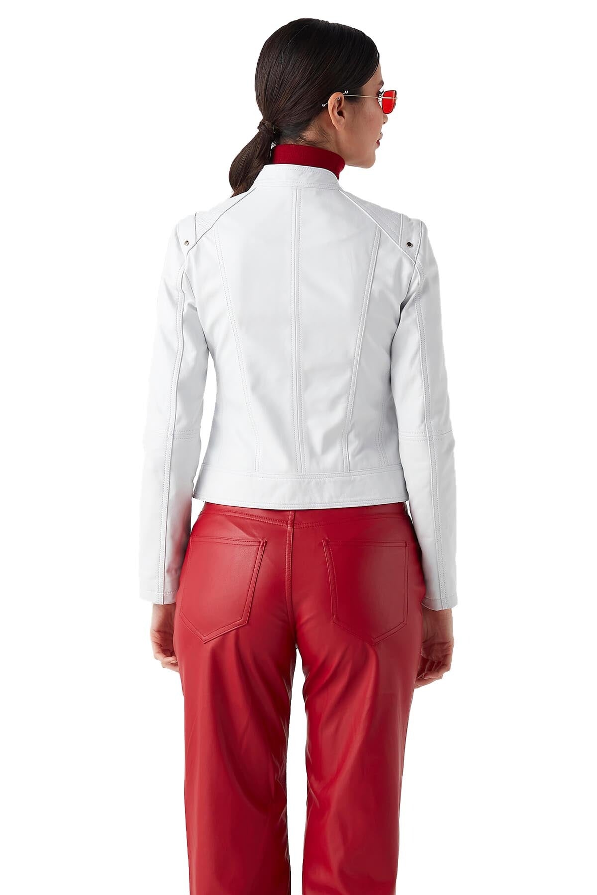 Nancy White Beautiful Leather Jacket For Women