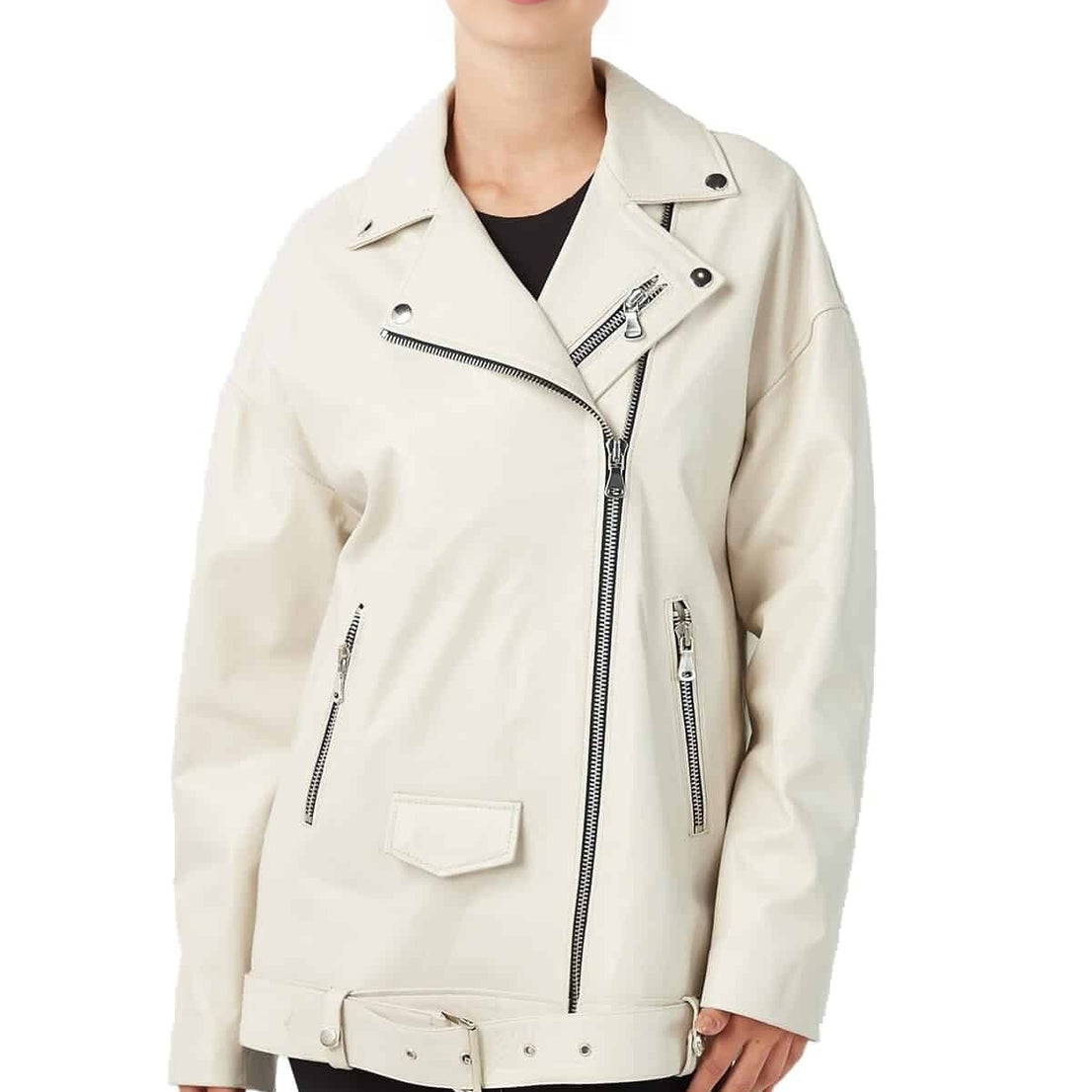 Monserrat Stylish Leather Coat For Women