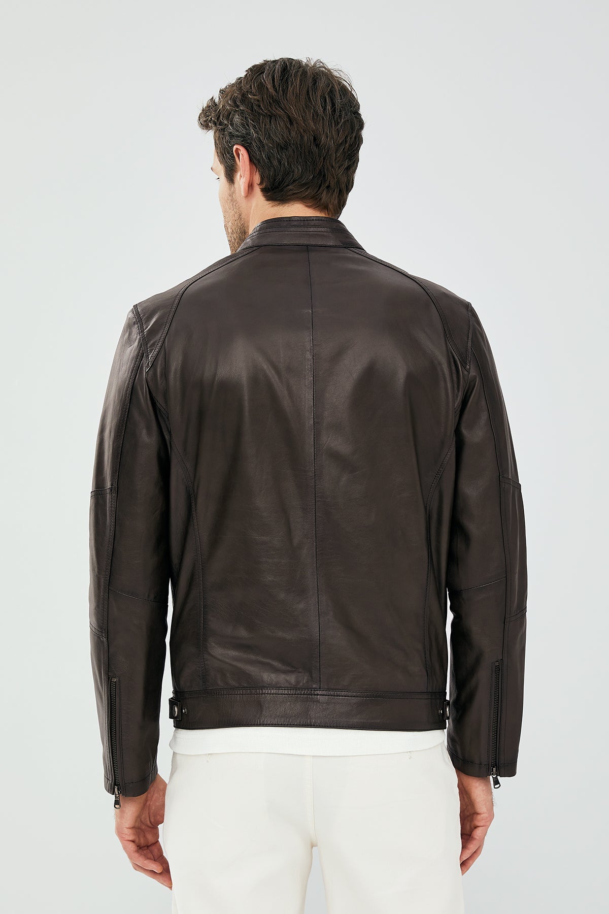 Alanzo Mink Leather Jacket For Men