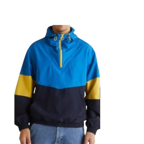 Mens Blue Hooded Jacket