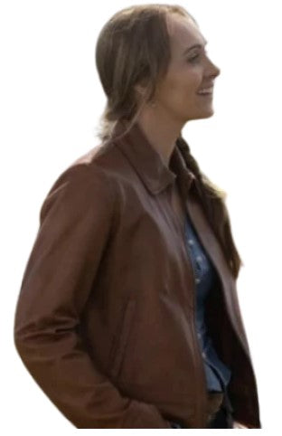 Womens Trendy Brown Leather Jacket