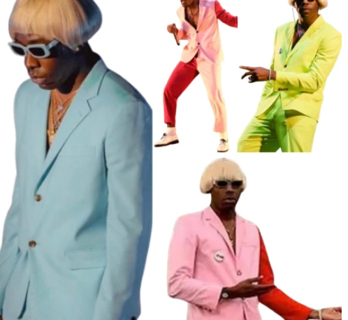 Mens Pink Blue And Lime Igor Suits