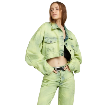 Fused Mint Denim Green Jacket