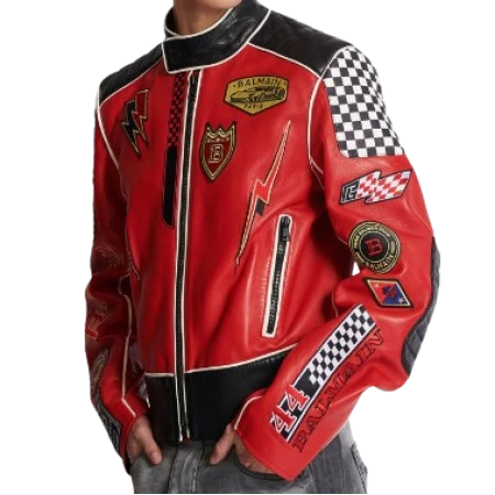 Red Custom Biker Jacket