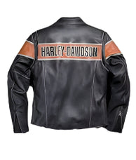 Harley Davidson Black Biker Leather Jacket For Men