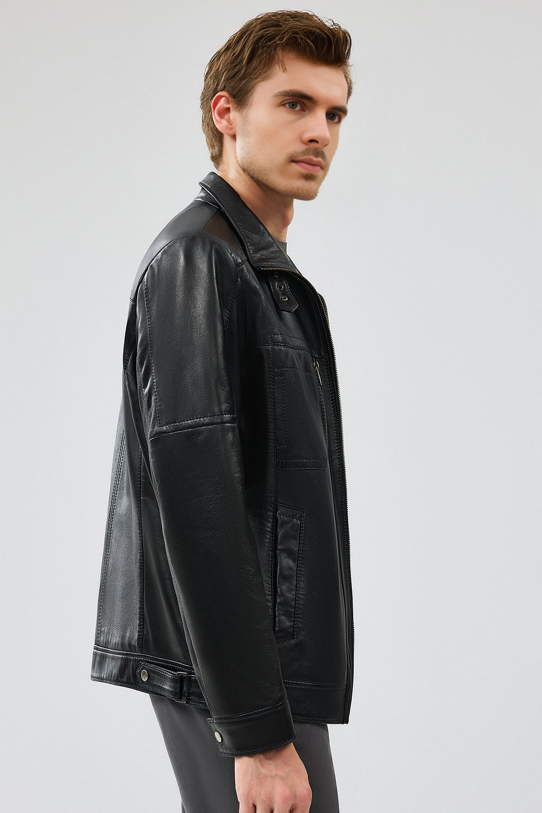 Muller X-Men Black Leather Jacket