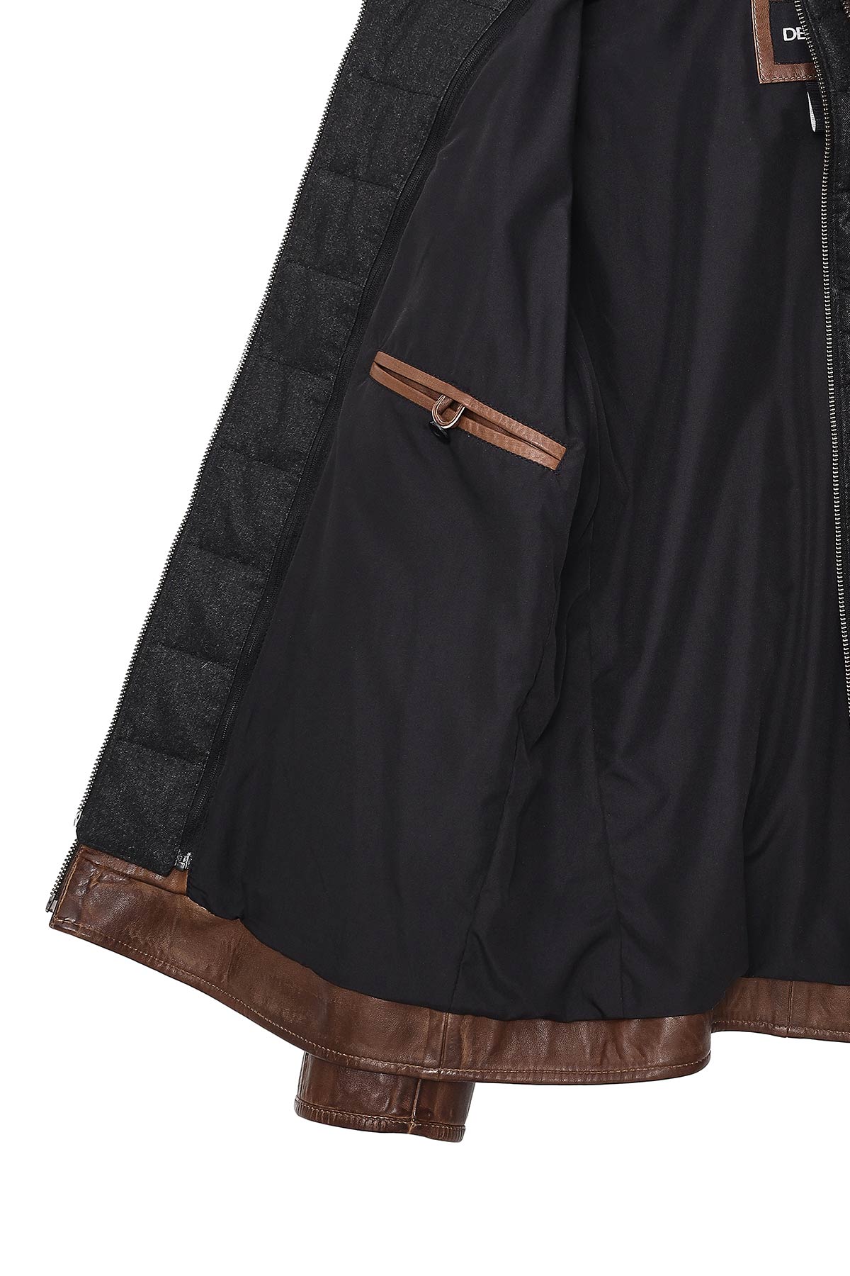 Mbappe Brown Leather Jacket For Men