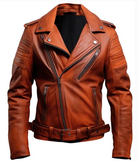 Josiah Brown Stylish Leather Jacket For Men