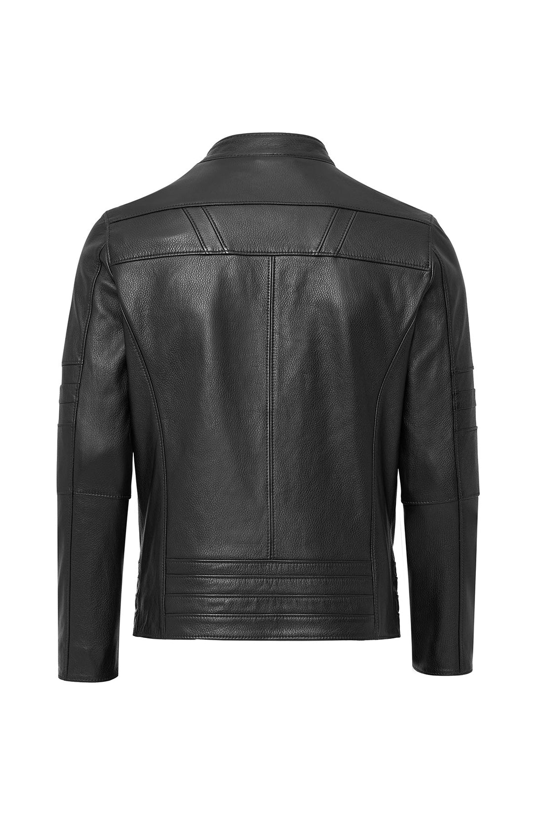 Howard Black Leather Jacket For Men