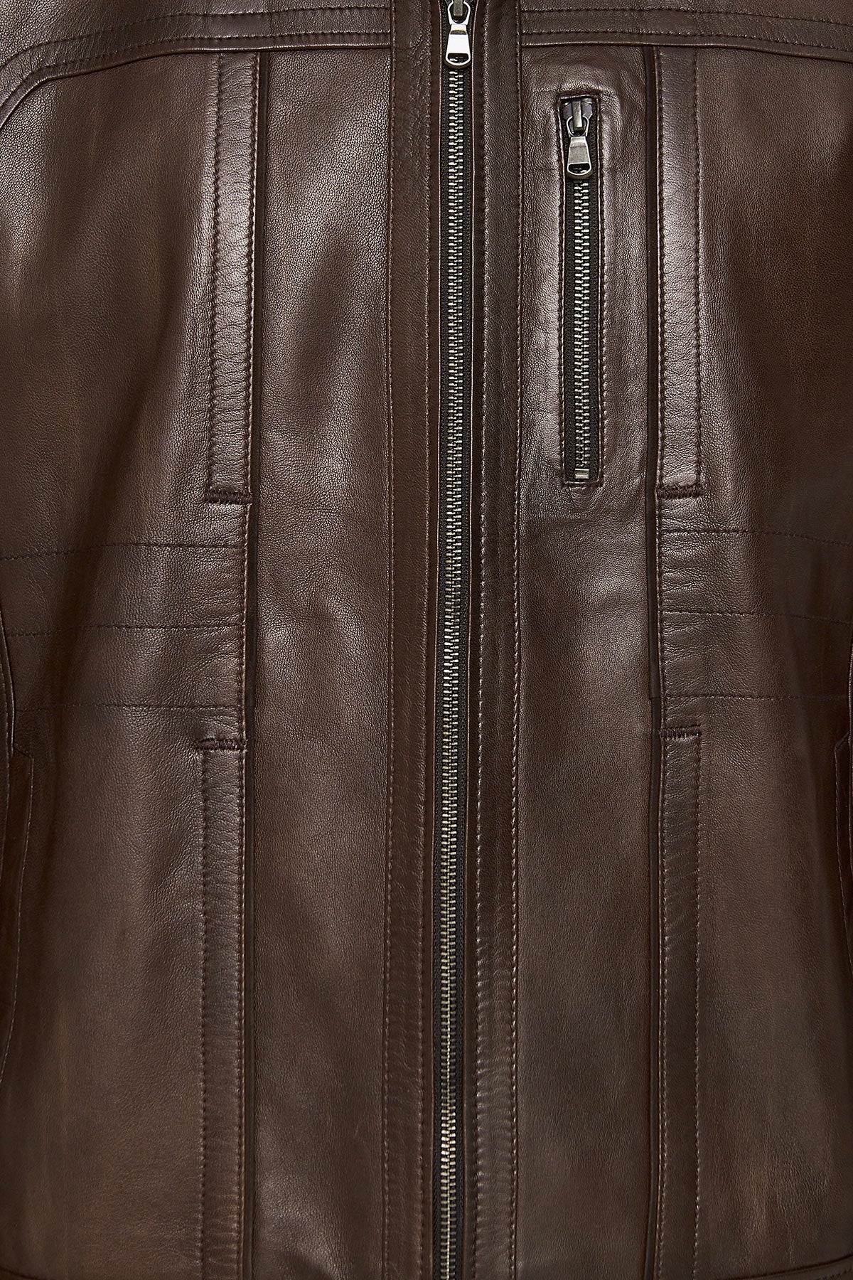 Bruno Brown Leather Jacket For Men