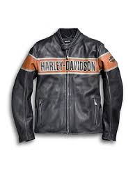 Harley Davidson Black Biker Leather Jacket For Men