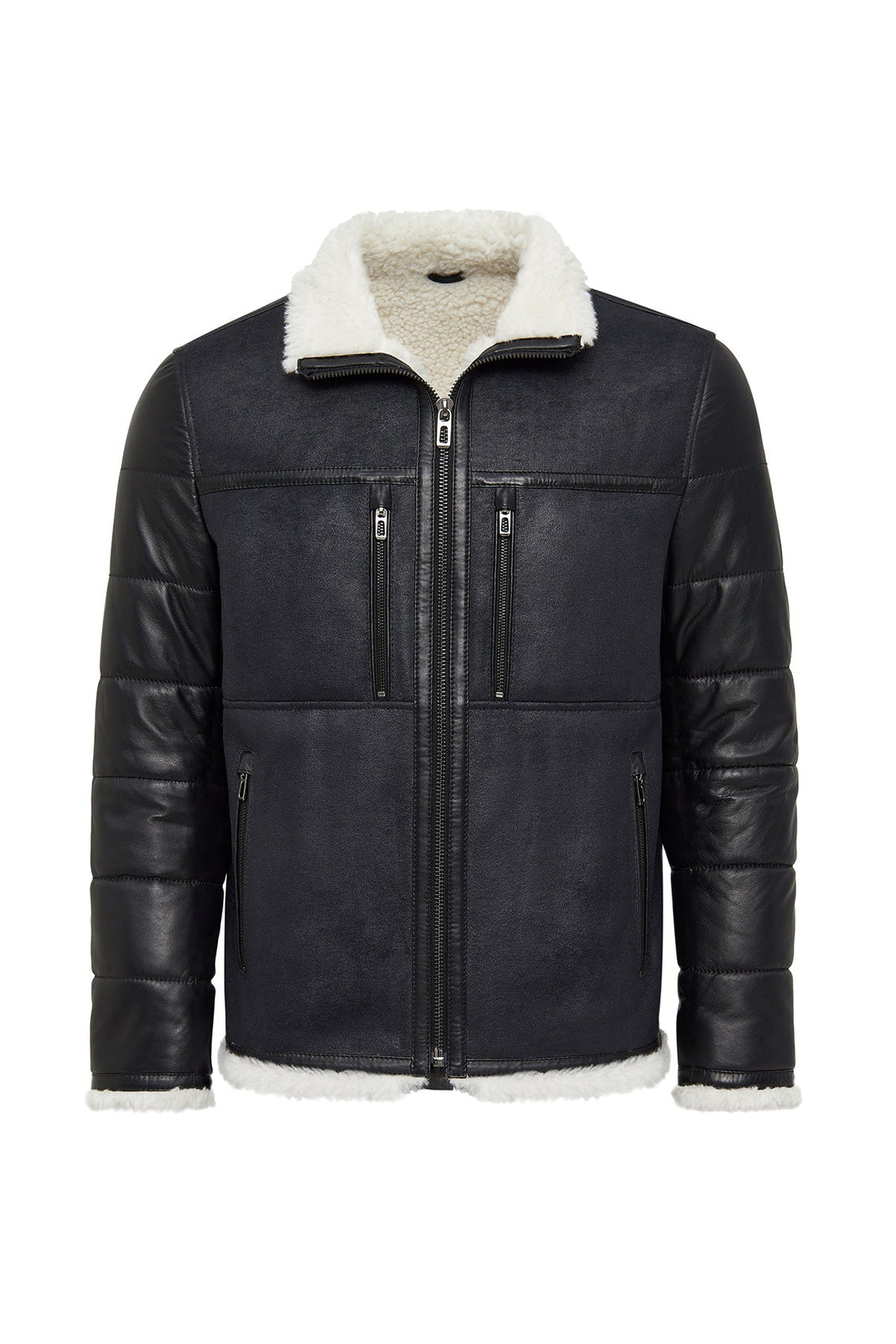 Zermatt Black Teddy Coat For Men