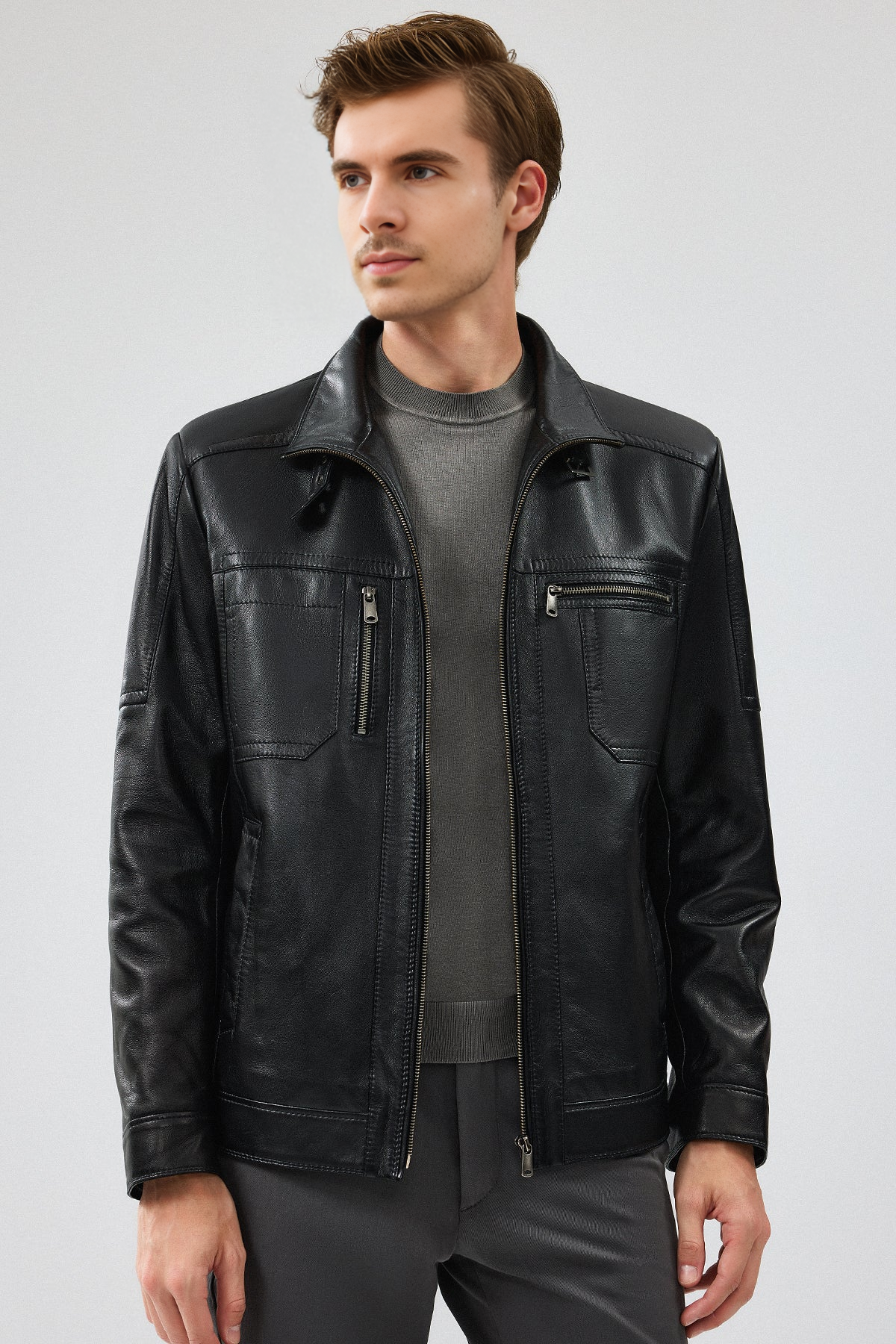 Muller X-Men Black Leather Jacket