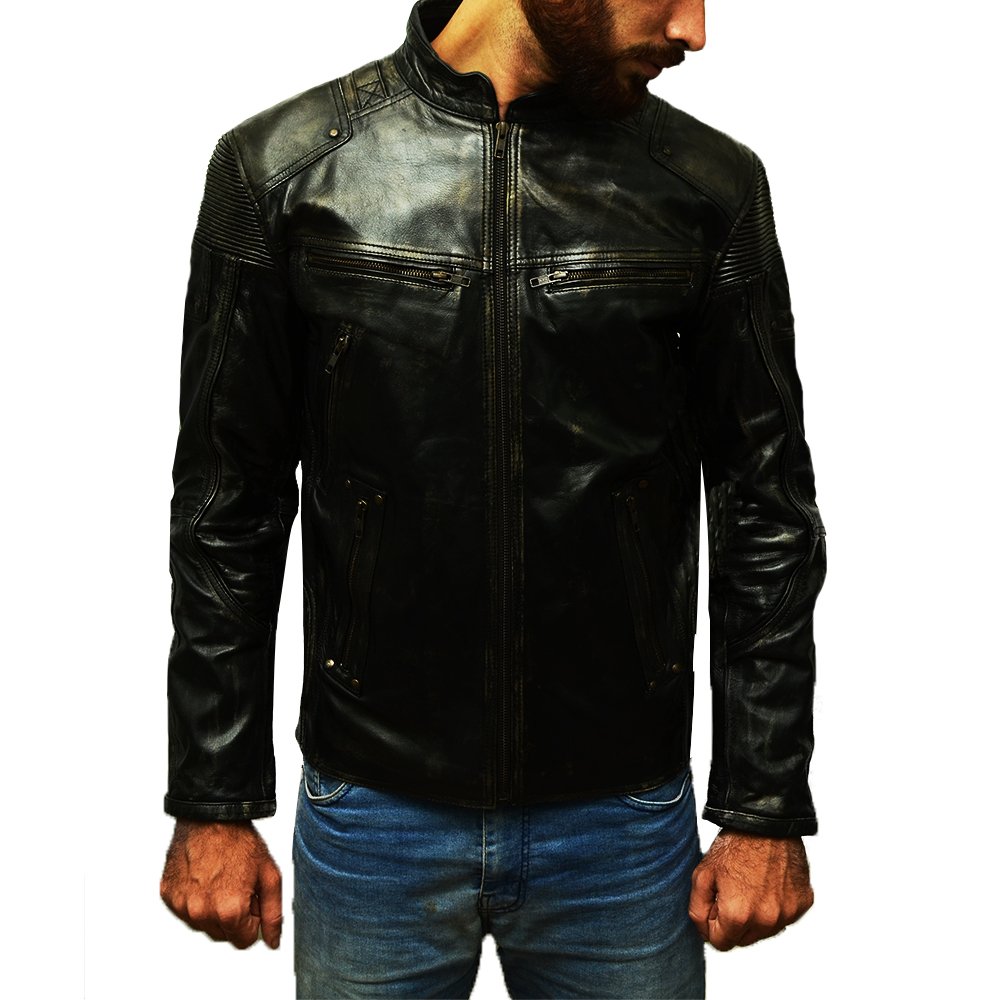 Stylish Dark Black Original Leather Jacket
