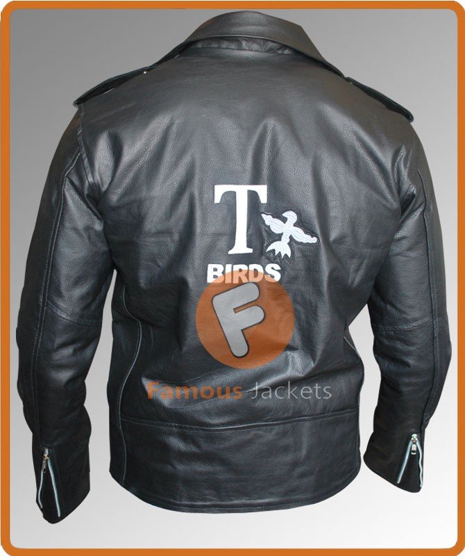 Grease John Travolta (Danny Zuko) T Bird Leather Jacket | Vintage Leather Jacket