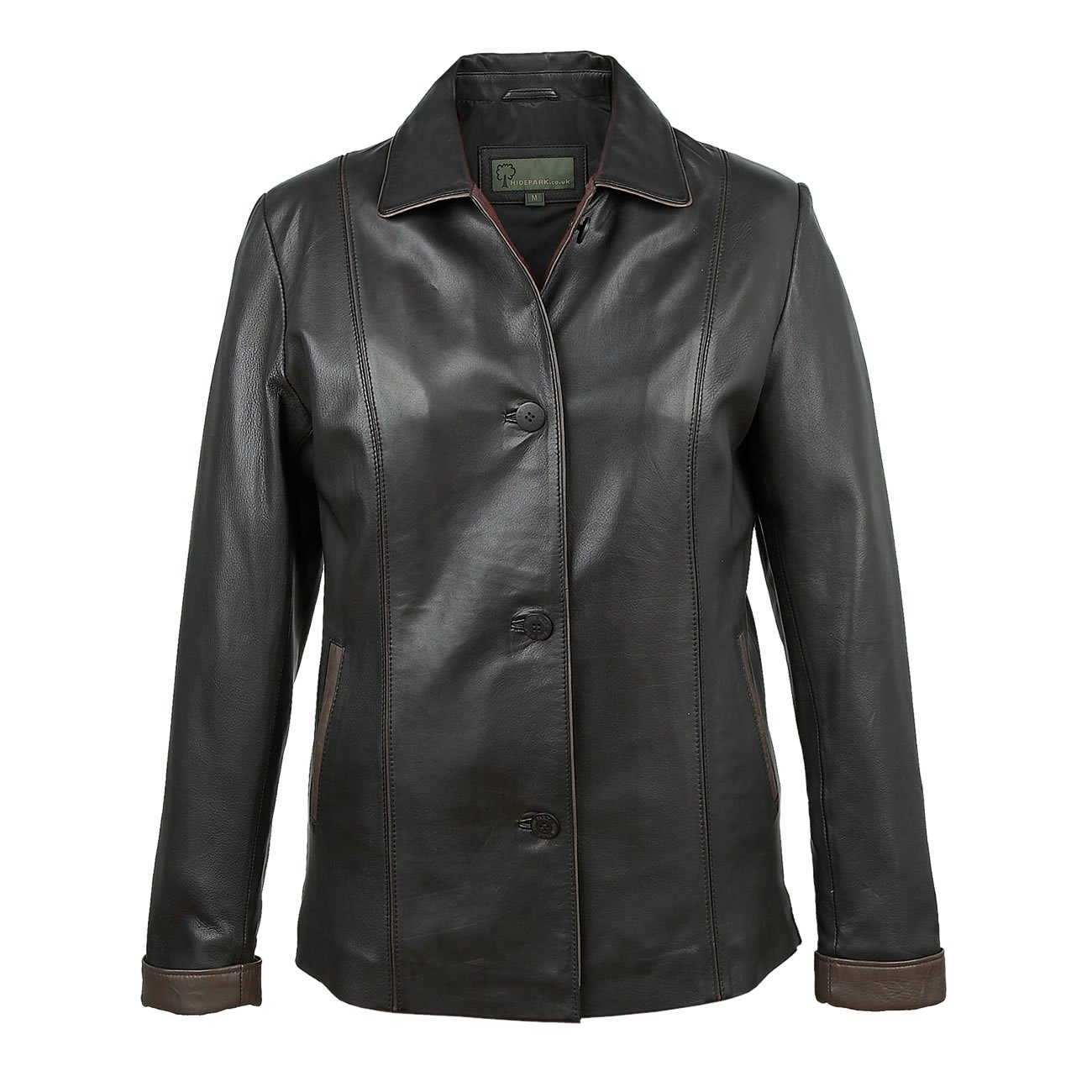 Ladies Black Carol Leather Jacket | Leather Jacket For Women's