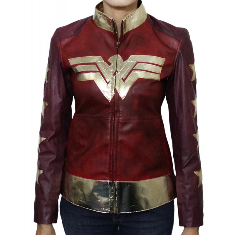 Wonder Woman Costume Women's Leather Jacket | Leather Jacket For Women's